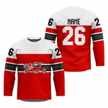 Dania - 2026 Hockey Replica Fan Jersey/Własne imię i numer