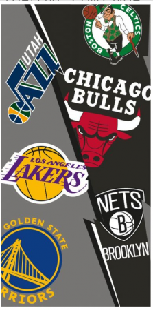 NBA Team Logos Beach Towel