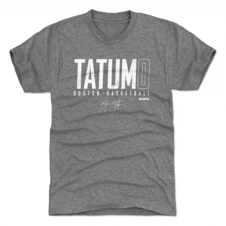 Boston Celtics - Jayson Tatum Elite Gray NBA T-Shirt