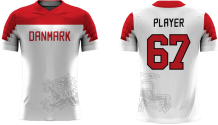 Dania Dziecia - 2018 Sublimated Fan Koszulka z własnym imieniem i numerem