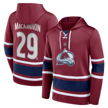 Colorado Avalanche - Nathan MacKinnon Lace-Up NHL Sweatshirt