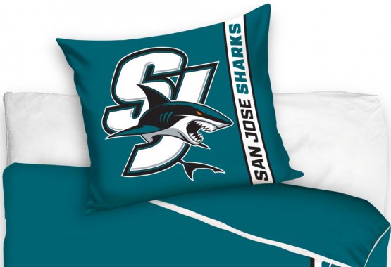 San Jose Sharks - Belt Stripe NHL Bedsheets