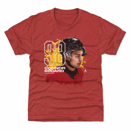 Chicago Blackhawks Youth - Connor Bedard Profile Red NHL T-Shirt