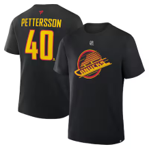 Vancouver Canucks - Elias Pettersson Stack Black NHL Koszułka