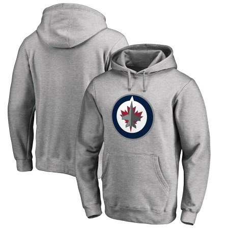 Winnipeg Jets - Primary Logo Gray NHL Mikina s kapucí