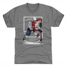 Florida Panthers - Aaron Ekblad Outline Gray NHL T-Shirt