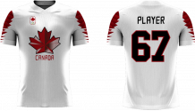 Kanada Kinder - 2018 Sublimated Fan T-Shirt mit Namen und Nummer