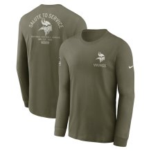 Minnesota Vikings - 2025 Salute To Service NFL Long Sleeve T-Shirt