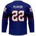 USA - 2022 Hokejový Replica Fan Dres/Vlastní jméno a číslo