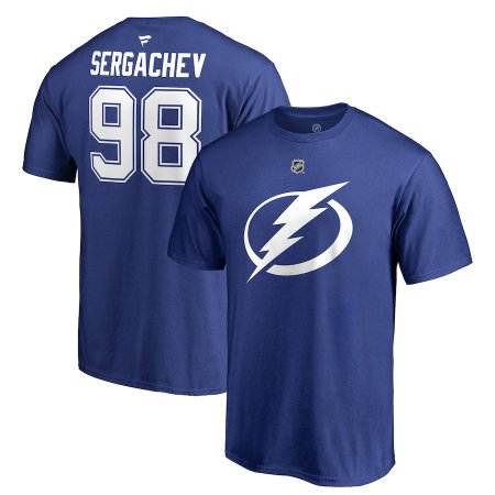Tampa Bay Lightning - Mikhail Sergachev Stack NHL T-Shirt