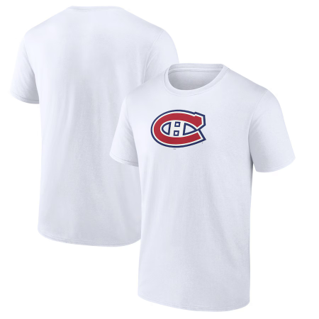 Montreal Canadiens - Primary Logo White NHL Tričko - Velikost: S/USA=M/EU