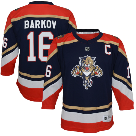 Youth Boys and Girls Aleksander Barkov Red Florida Panthers Home Captain  Replica Player Jersey