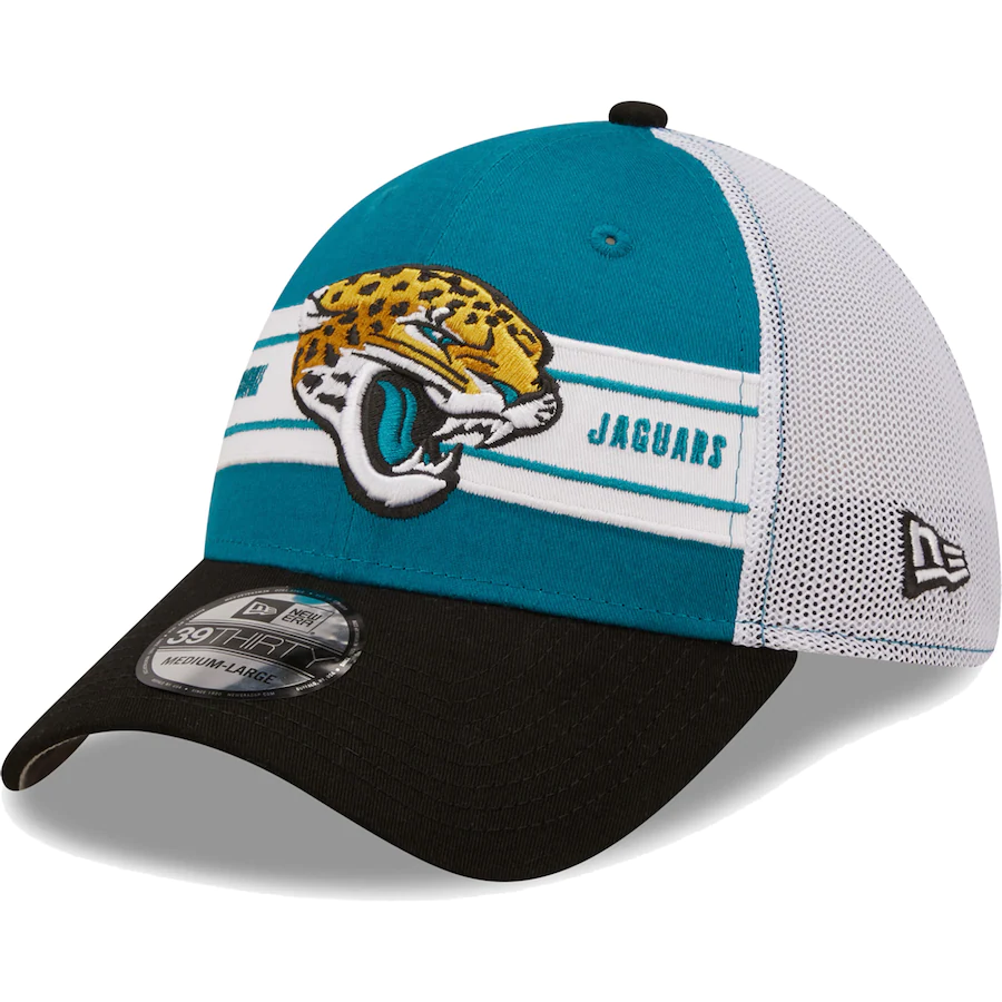 Jacksonville Jaguars New Era Team White Out 39THIRTY Flex Hat - White