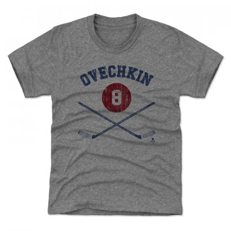 Washington Capitals Youth - Alexander Ovechkin Sticks Gray NHL T-Shirt