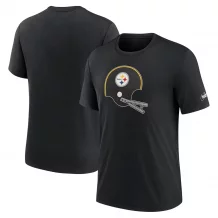 Pittsburgh Steelers - Rewind Logo Black NFL T-Shirt