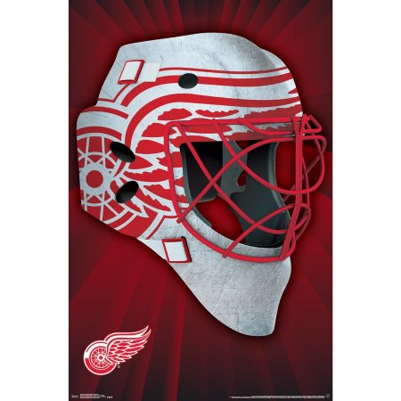 Detroit Red Wings - Mask NHL Plakat