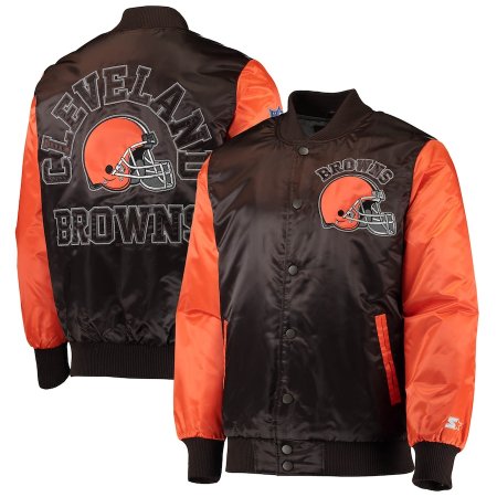 Cleveland Browns - Throwback Satin Varisty NFL Jacket