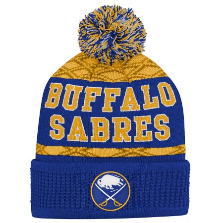 Buffalo Sabres Youth - Puck Pattern NHL Knit Hat