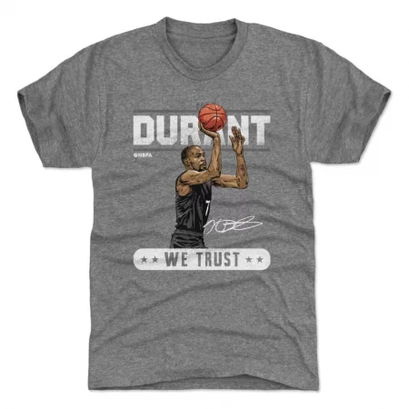 Brooklyn Nets - Kevin Durant Trust Gray NBA T-Shirt