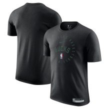 Milwaukee Bucks - 2024/25 On-Court Practice Black NBA T-shirt
