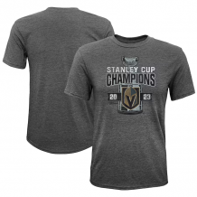 Vegas Golden Knights Youth - 2023 Stanley Cup Champs Tri-Blend NHL T-Shirt