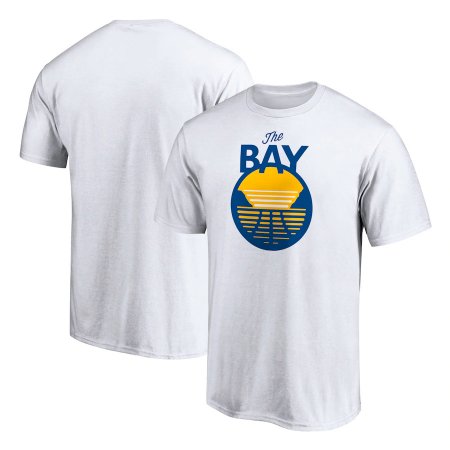 Golden State Warriors - The Bay Logo White NBA T-shirt