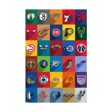 2025 Logo Teams NBA Poster
