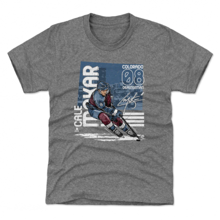 Colorado Avalanche Youth - Cale Makar State Gray NHL T-Shirt