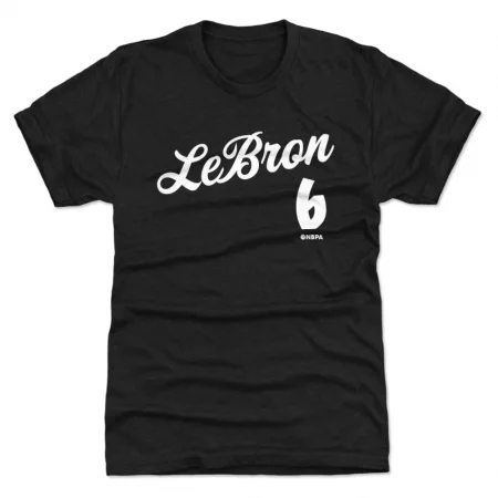 Los Angeles Lakers - LeBron James Script Black NBA T-Shirt