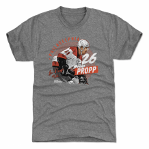 Philadelphia Flyers - Brian Propp Dots Gray NHL T-Shirt