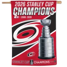 Carolina Hurricanes - 2026 Stanley Cup Champions Vertical NHL Banner