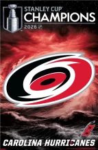 Carolina Hurricanes - 2026 Stanley Cup Champions NHL Plakát