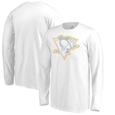 Pittsburgh Penguins Dziecia - White Out NHL Koszulka z długim rękawem