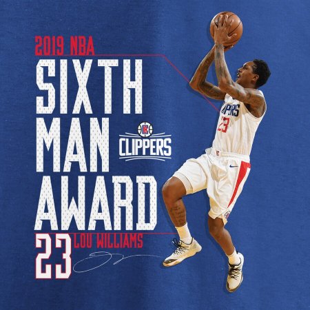 Los Angeles Clippers - Lou Williams 2019 Sixth Man Award NBA Tričko