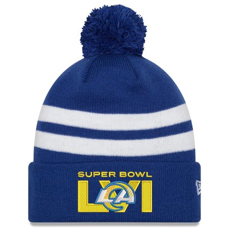 Los Angeles Rams - Super Bowl LVI Top Stripe NFL Zimná čiapka