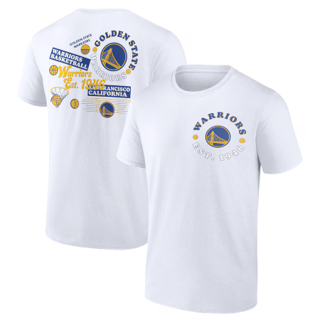 Golden State Warriors - Street Collective White NBA Tričko-KOPIE