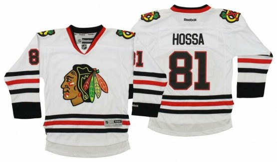 Chicago Blackhawks Dziecięca - Marian Hossa Premier White NHL Koszulka
