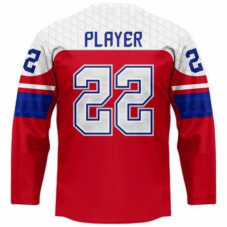 Czechy - 2022 Hockey Replica Fan Jersey Czerwony/Własne imię i numer