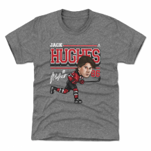 New Jersey Devils Kinder - Jack Hughes Cartoon NHL T-Shirt