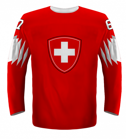 Schweiz - 2018 World Championship Replica Fan Trikot/Name und Nummer