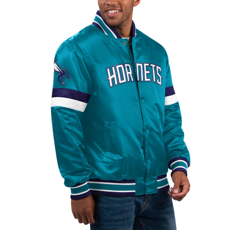 Charlotte Hornets - Full-Snap Varsity Home Satin NBA Jacket