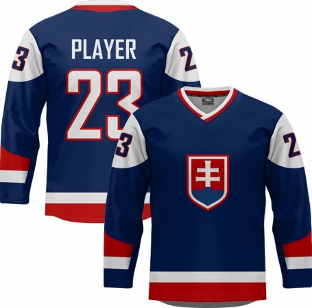Slovensko - Hokejový Dres - modrý/Vlastné meno a číslo