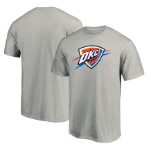 Oklahoma City Thunder - Primary Logo Gray NBA T-Shirt