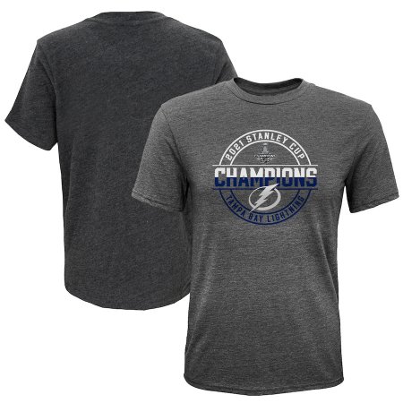 Tampa Bay Lightning Youth - 2021 Stanley Cup Champs Tri-Blend NHL T-shirt