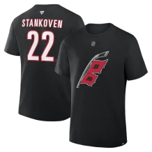 Carolina Hurricanes- Logan Stankoven Black NHL T-Shirt