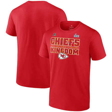 Kansas City Chiefs - 2022 AFC Champions Slogan NFL Tričko