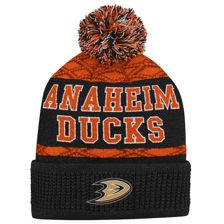 Anaheim Ducks Ddziecięca - Puck Pattern NHL Czapka zimowa