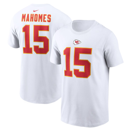 Kansas City Chiefs - Patrick Mahomes White NFL T-Shirt