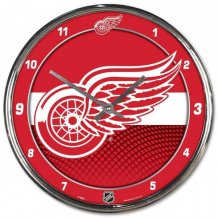 Detroit Red Wings - Chrome NHL Wanduhr