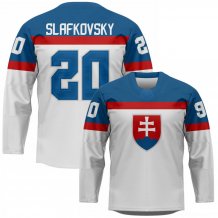 Slovensko - Juraj Slafkovsky 2022 Replica Fan Dres Biely